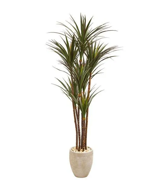 Nearly Natural 68" Giant Yucca UV Resistant Tree in Planter