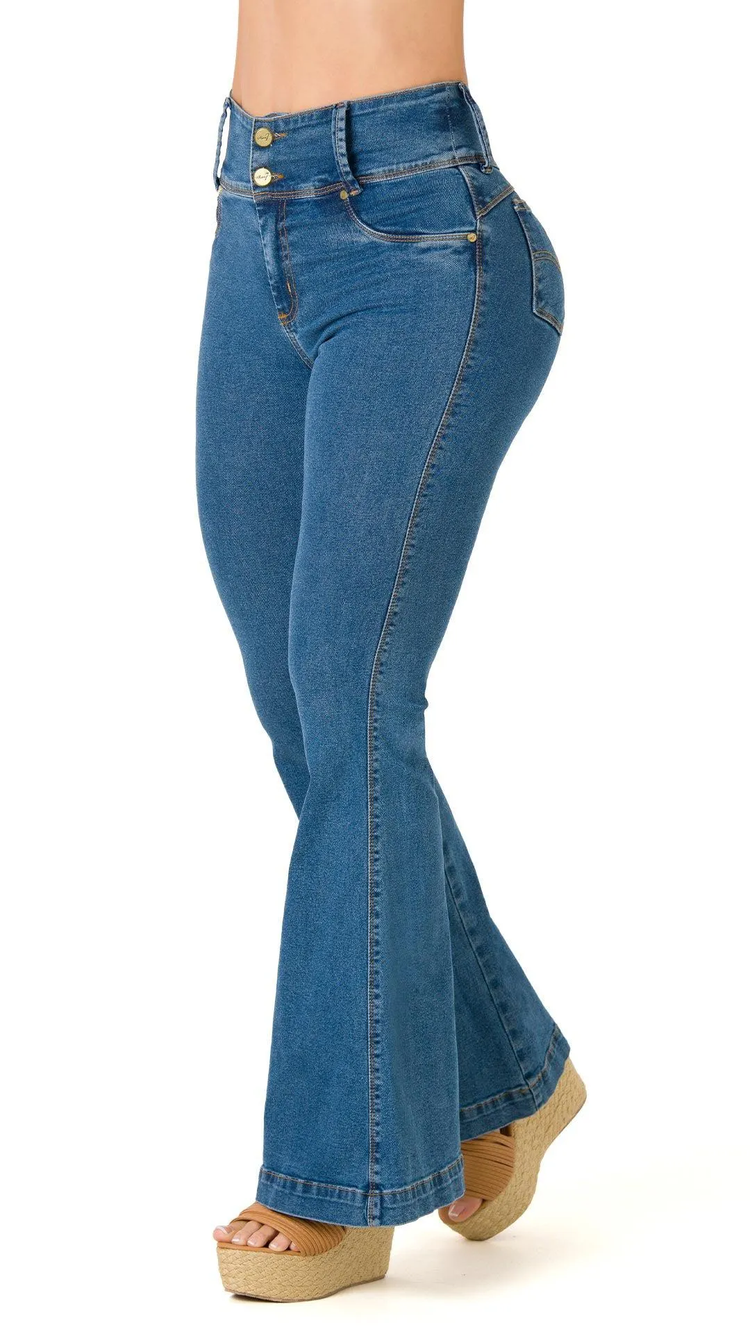 Helenelizabeth Jeans Skinny Levanta Cola Tiro Alto 40390PNC-B