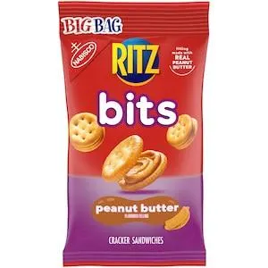 Nabisco Ritz Bits Peanut Butter Cracker Sandwiches, 3-oz.