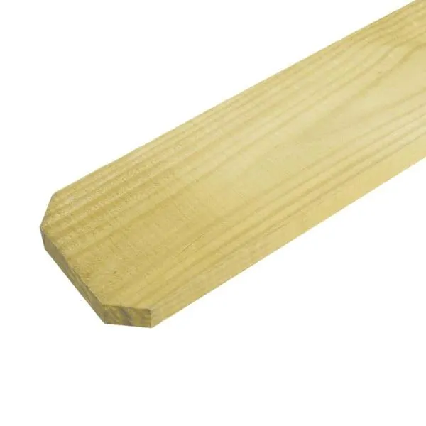 1/2 in. x 4 in. x 6 ft. Dog Ear Brazilian Pine Fence Picket (12-Pack)