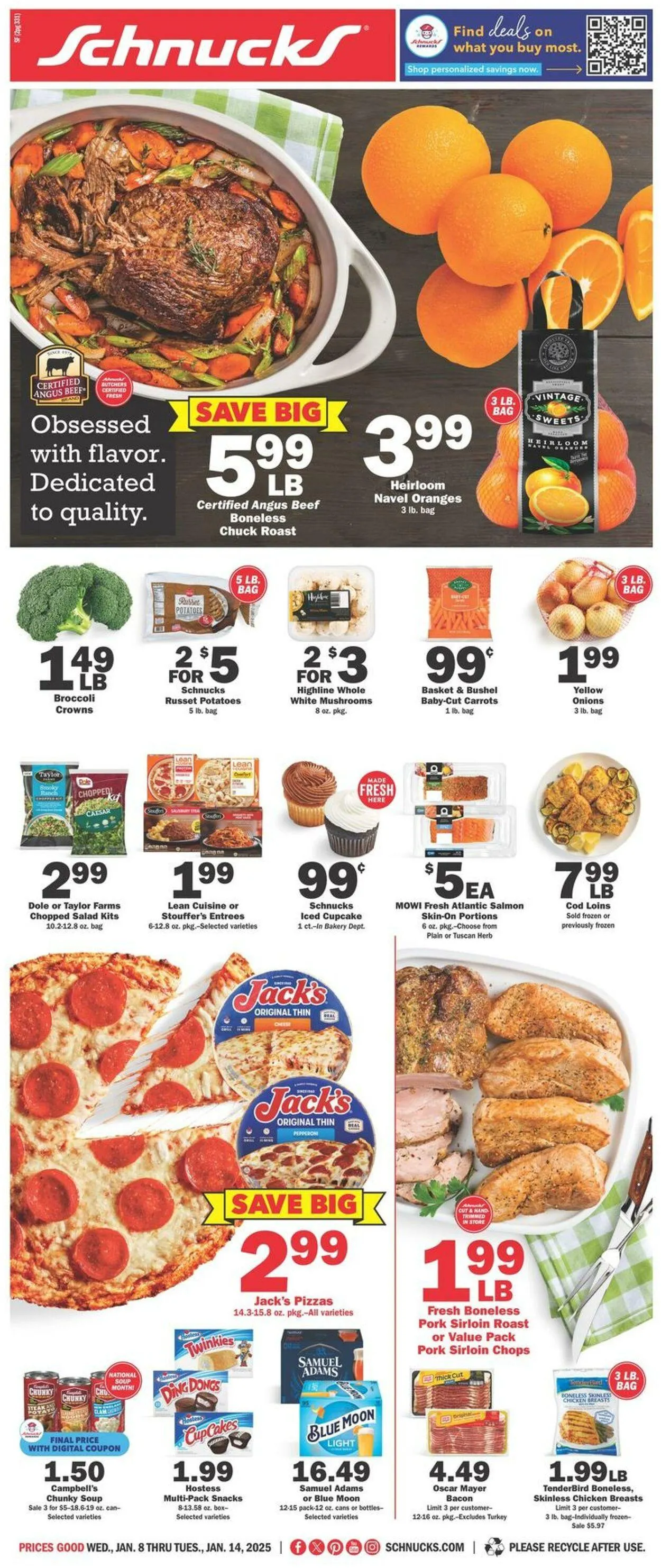 Catálogo de Schnucks Current weekly ad 8 de enero al 14 de enero 2025 - Página 1