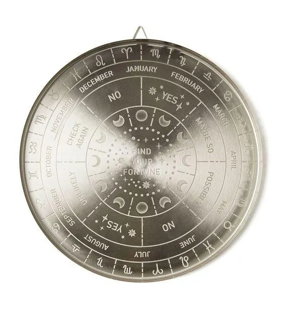 14" Halloween Iron Zodiac Etched Plate by Place & Time