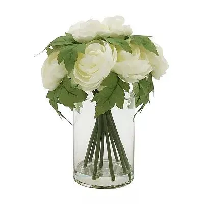 Sonoma Goods For Life® Ranunculus in Glass Vase Table Decor