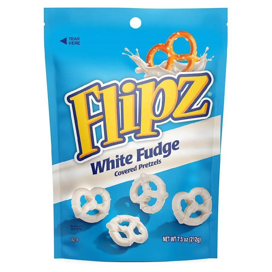 Flipz Pretzels White Fudge, 7.5 oz