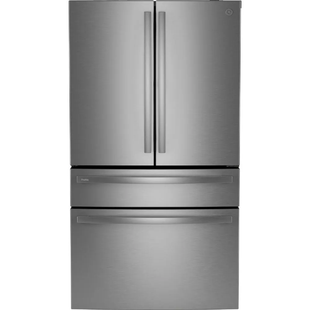 GE Appliances PGE29BYTFS ENERGY STAR® 28.7 Cu. Ft. Smart Fingerprint Resistant 4-Door French-Door Refrigerator w/Dual-Dispense AutoFill Pitcher-Stainless