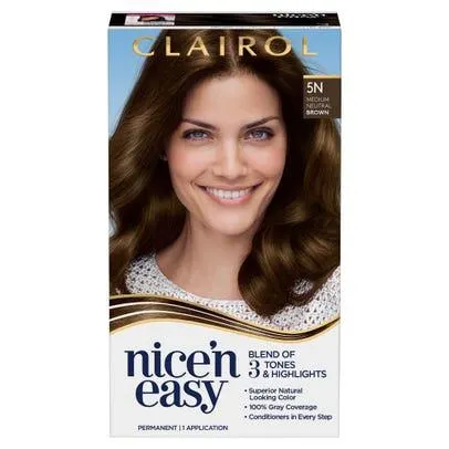 Clairol Nice'n Easy, 5N Medium Neutral Brown