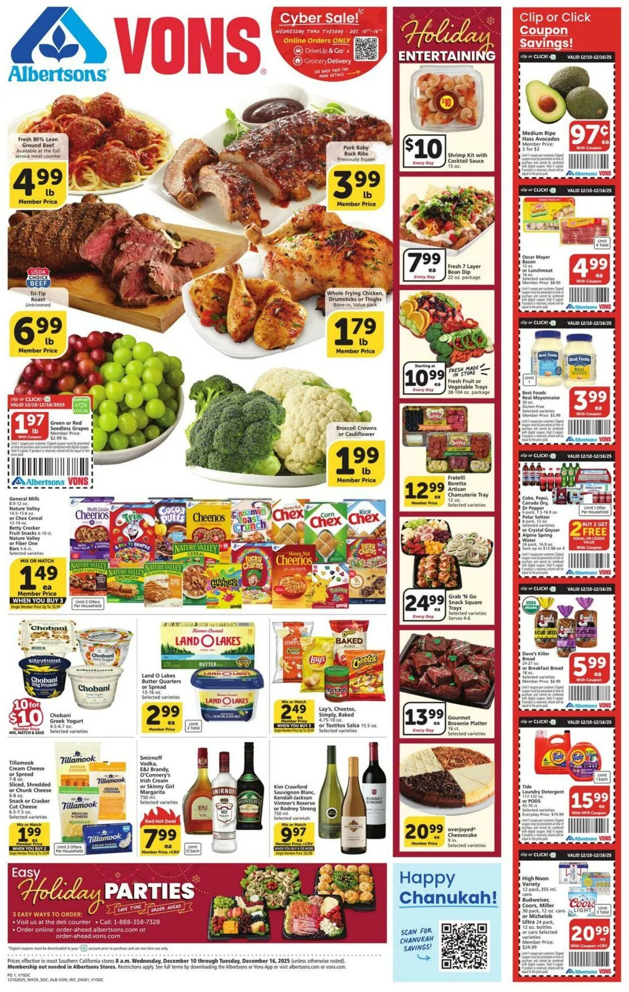 Catálogo de Vons Current weekly ad 10 de diciembre al 16 de diciembre 2025 - Página 1