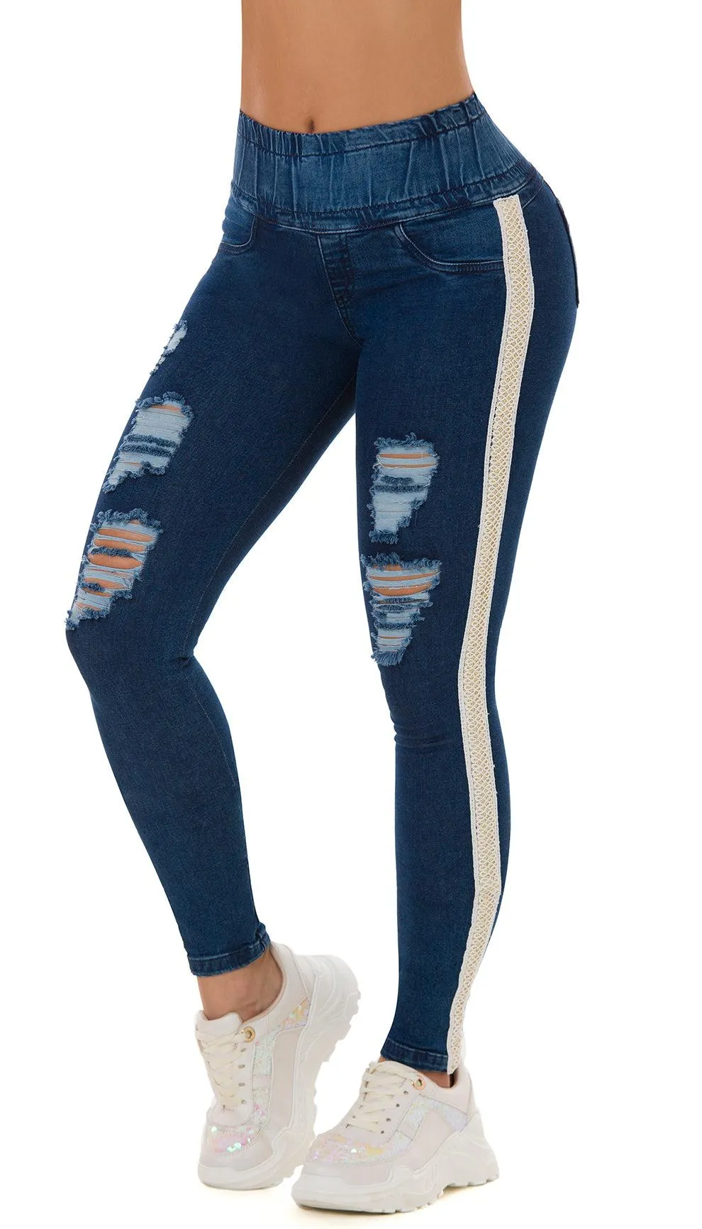 Franni Jeans Levantacola Bota Tobillero 21090DPET-B