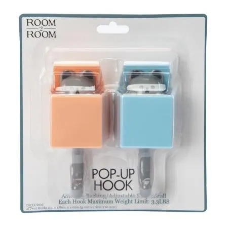 Novelty Animal Pop-Up Hooks 2-Pack