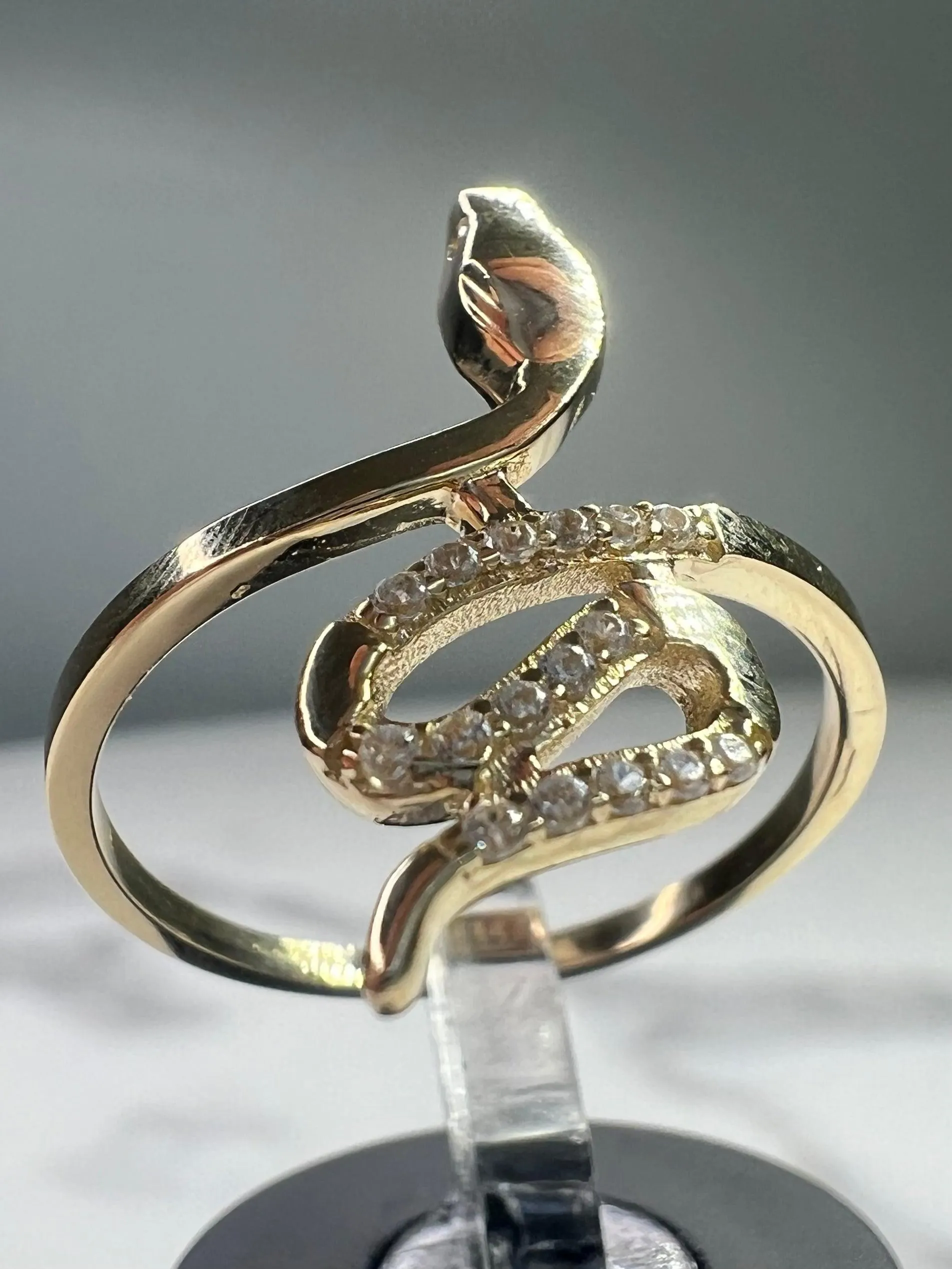 14K Snake Ring