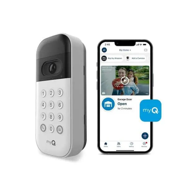myQ Smart Wireless Garage Door Video Keypad