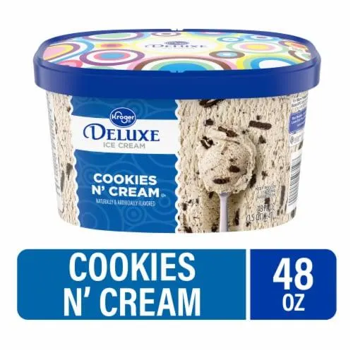 Kroger® Deluxe Cookies and Cream Ice Cream Tub