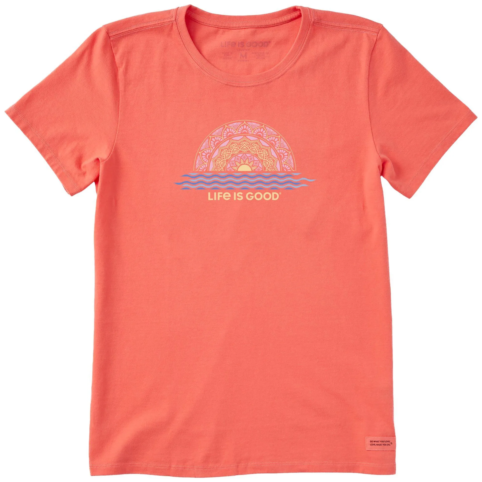 Life Is Good Womens Sunset Crew Neck T-Shirt