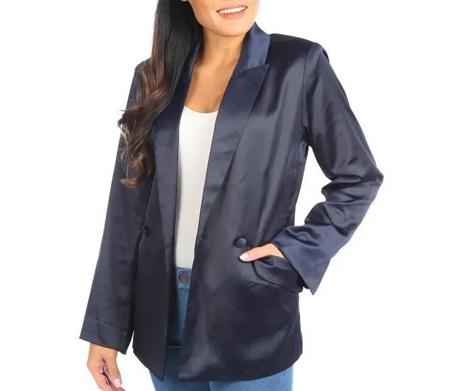 Long Sleeve Double Button Blazer