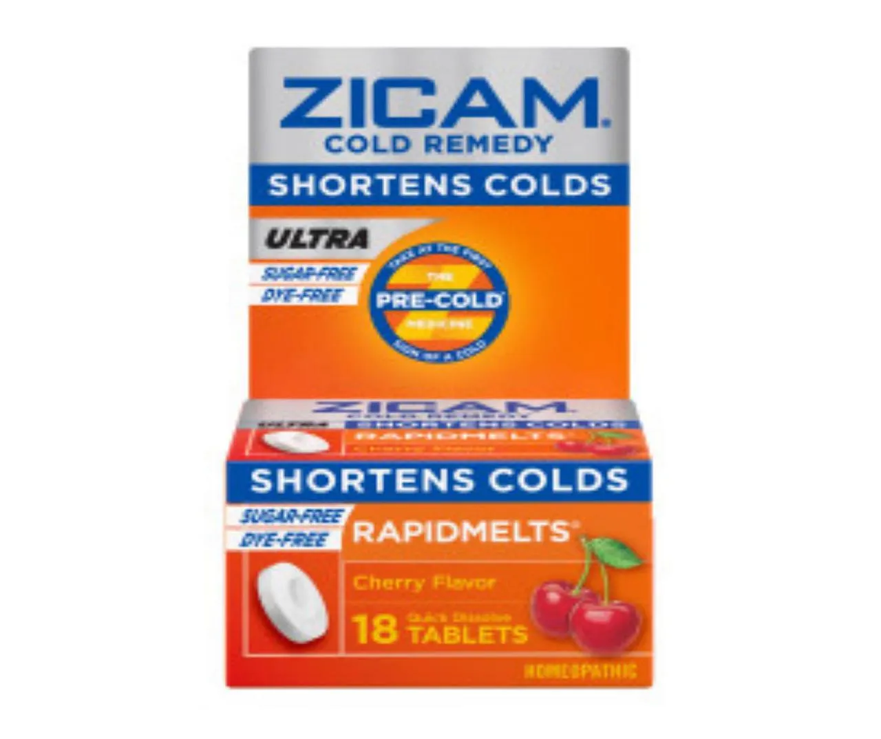 Zicam Cherry Ultra Cold Remedy Tablets, 18-Count