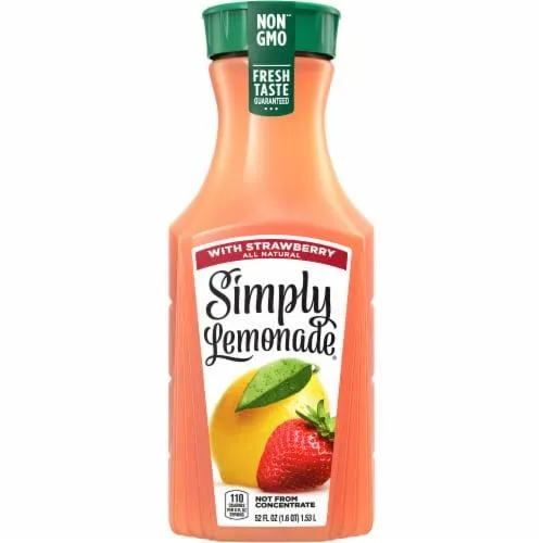 Simply Lemonade With Strawberry All Natural Non-Gmo