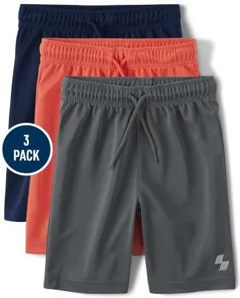 Shorts de baloncesto para niños, paquete de 3 - multi color 2