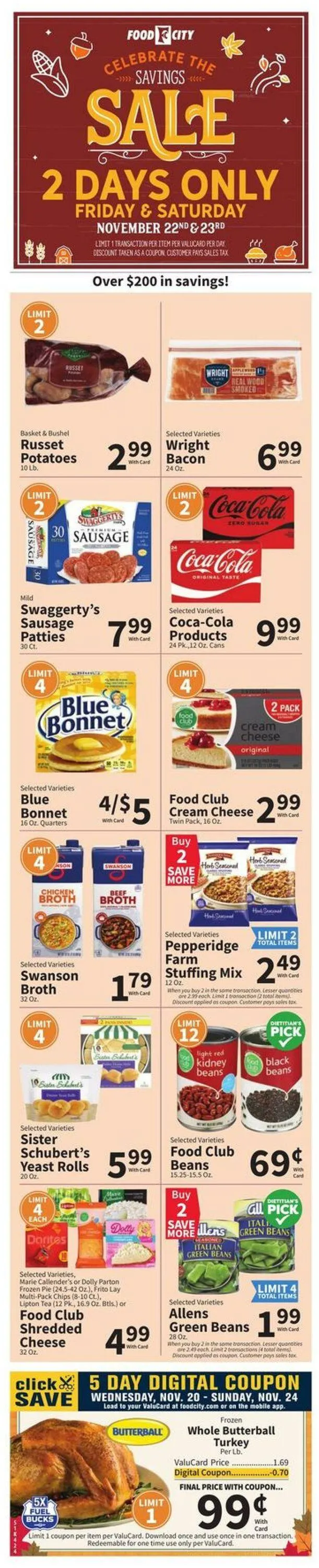 Catálogo de Food City Current weekly ad 20 de noviembre al 26 de noviembre 2024 - Página 1