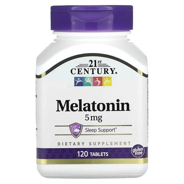 21st Century, Melatonin, 5 mg, 120 Tablets