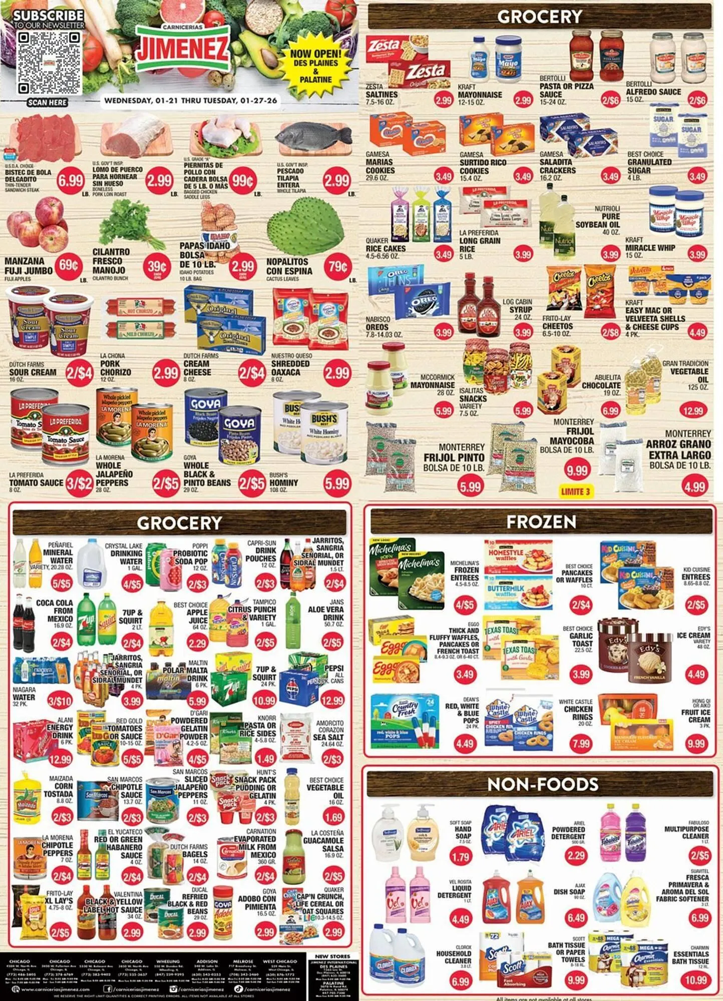 Carnicerias Jimenez weekly ad - 1