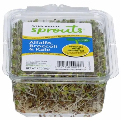Wild About Sprouts® Alfalfa Broccoli Kale 3 oz