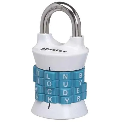 Master Lock 1535DWD 1-1/2 in. W Metal 4-Dial Combination Padlock