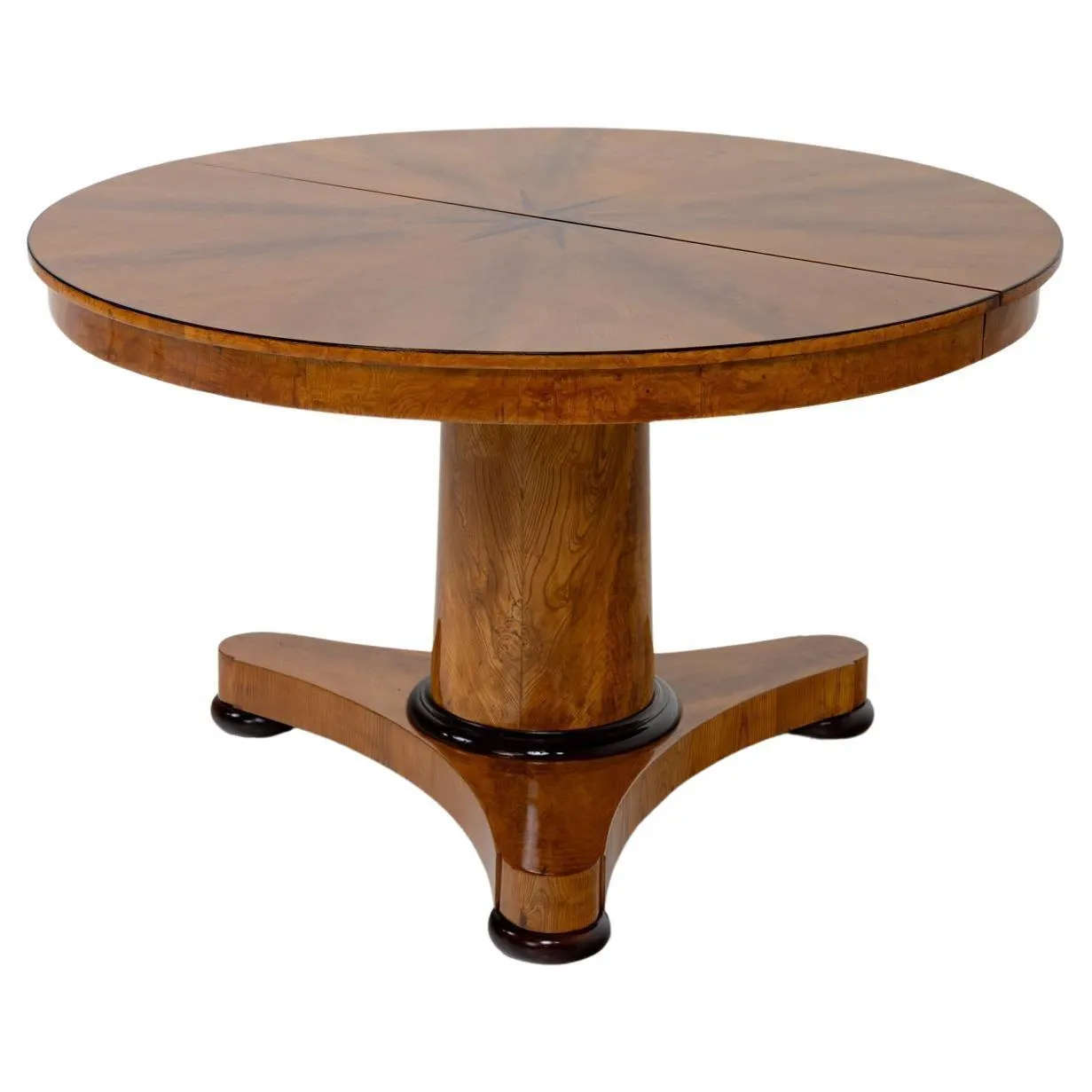 Mesa de comedor extensible Biedermeier de fresno, Alemania, hacia 1820