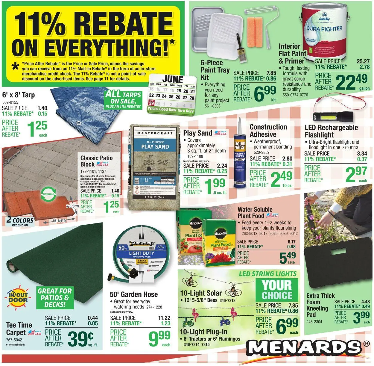 Catálogo de Menards Current weekly ad 18 de junio al 29 de junio 2025 - Página 1