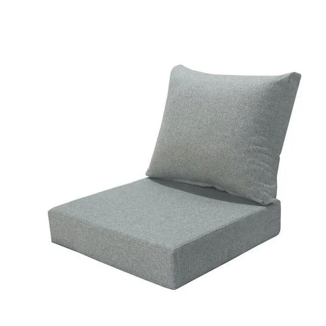 Better Homes & Gardens 24"x 24" Premium Gray Outdoor 2 Piece Deep-Seat Cushion