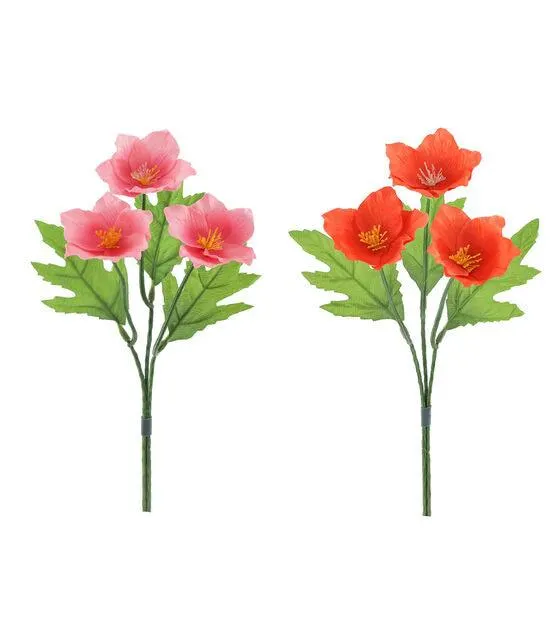 10" Spring Assorted Pink & Red Helleborus Pick by Bloom Room