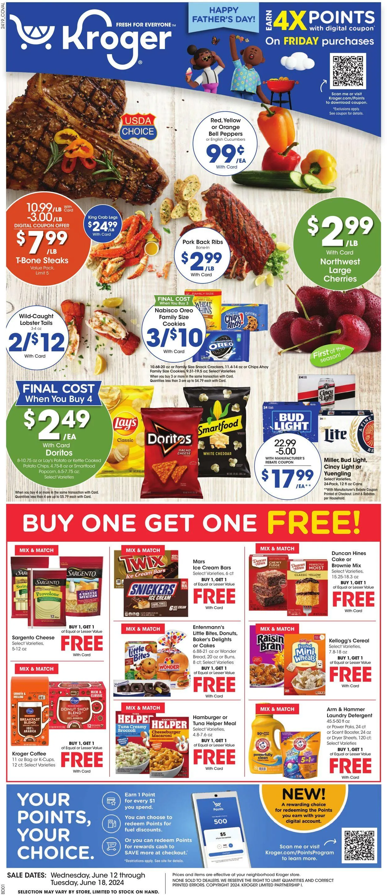 Catálogo de Kroger Current weekly ad 12 de junio al 18 de junio 2024 - Página 1