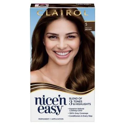 Clairol Nice'n Easy, 5 Medium Brown