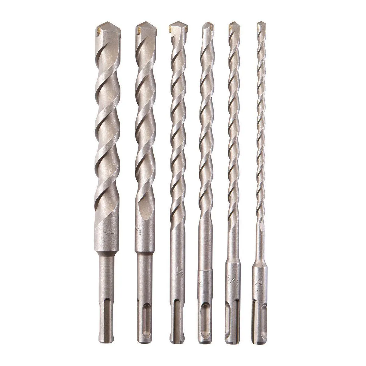 WARRIOR 8 in. SDS Masonry Bit Set, 6 Piece