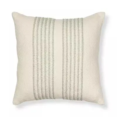 Sonoma Goods For Life® 18x18 Center Stripe Aqua Decorative Pillow