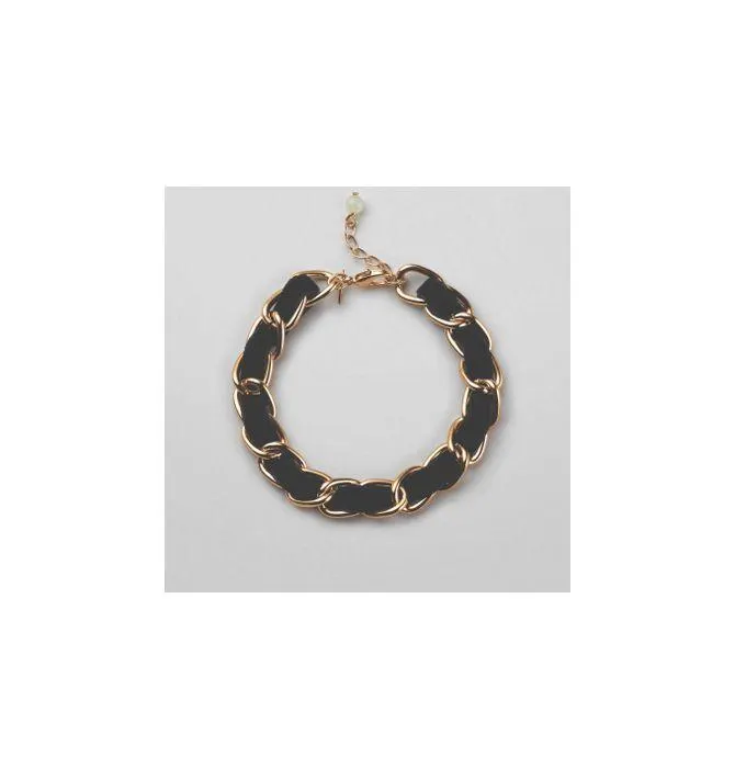 Ribbon Woven Chain Bracelet