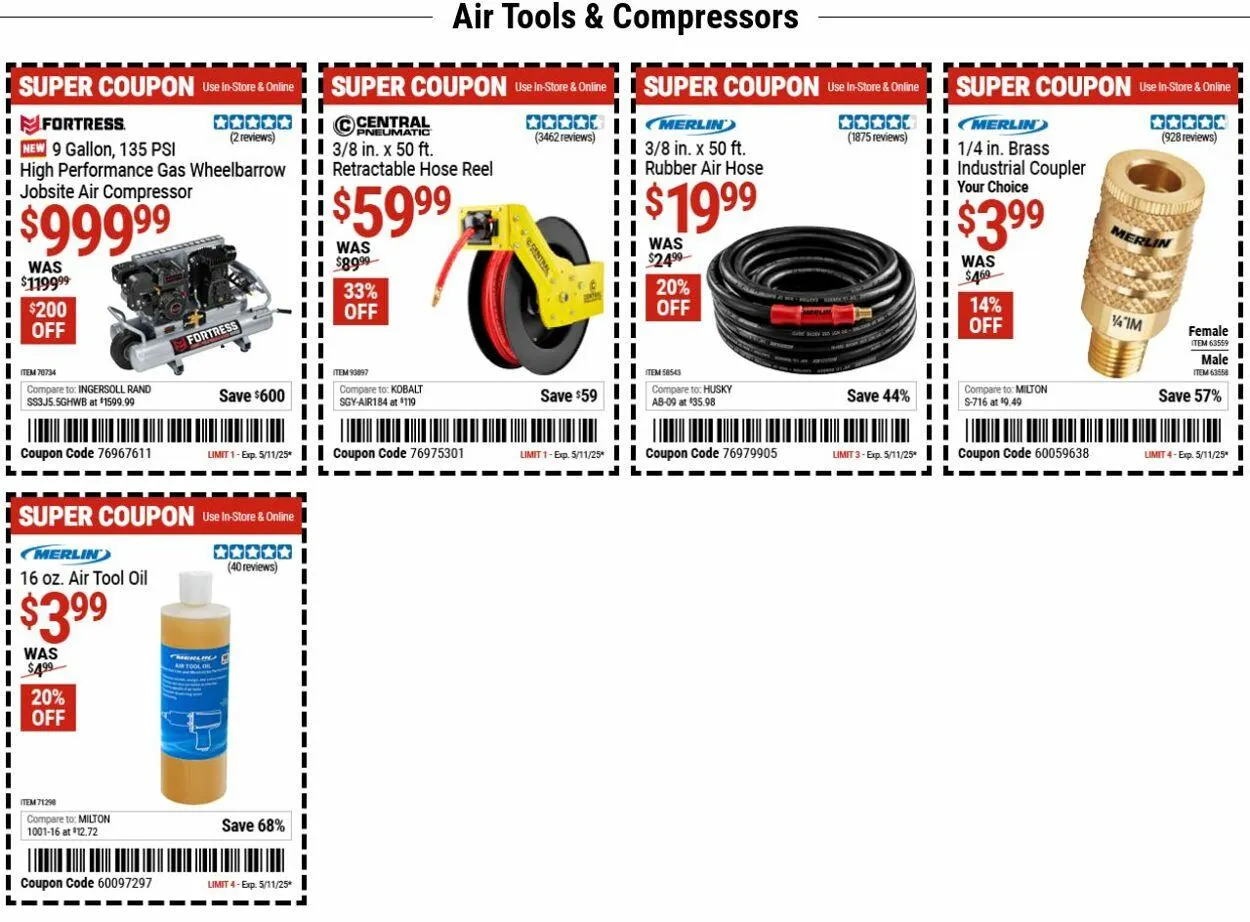 Catálogo de Harbor Freight Current weekly ad 5 de mayo al 14 de mayo 2025 - Página 1