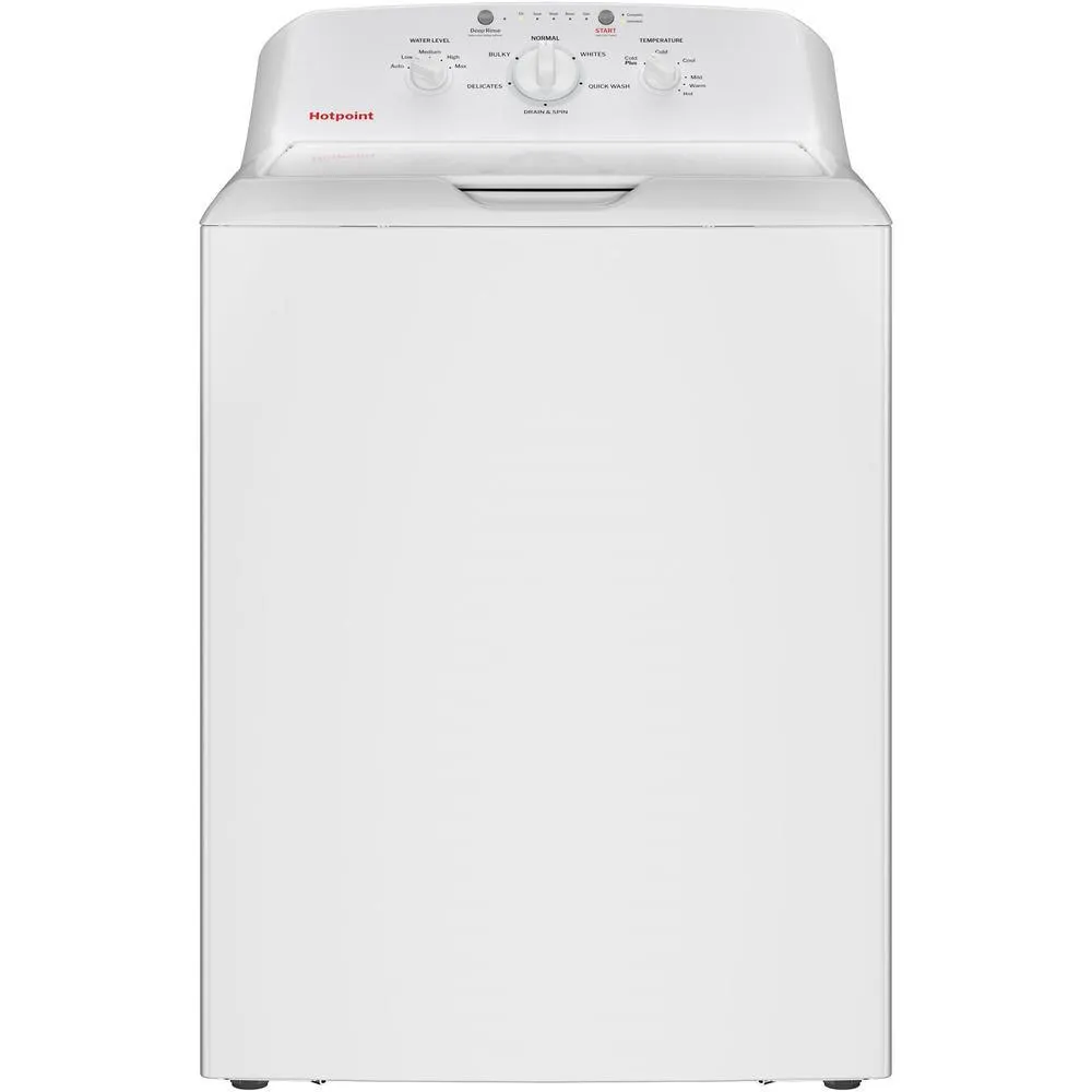 Hotpoint HTW265ASWWW 4.0 CU. FT. CAPACITY Washer with Stainless Steel Basket, Cold Plus and Water Level Control - White