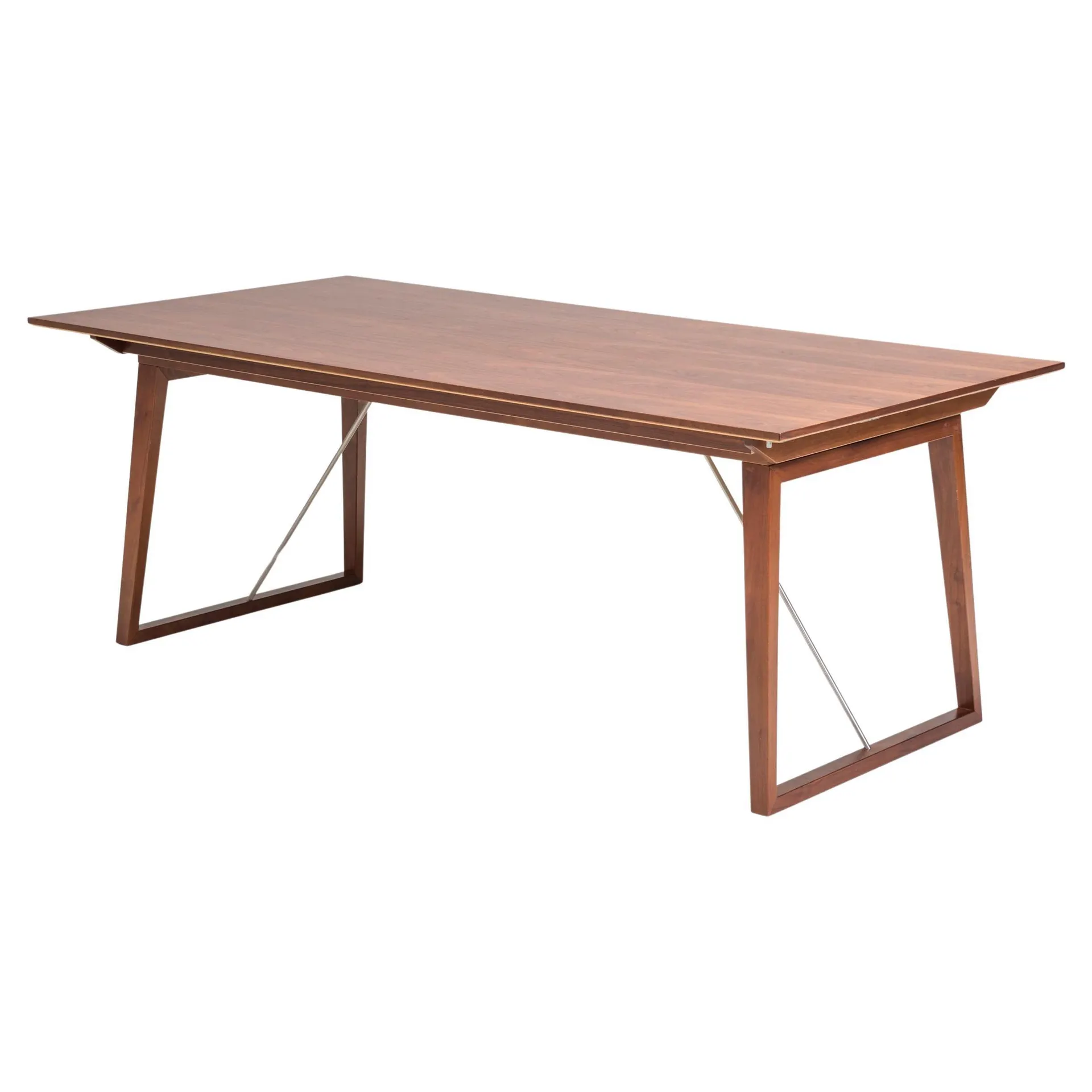 Mesa de comedor extensible de madera escandinava Skovby 38