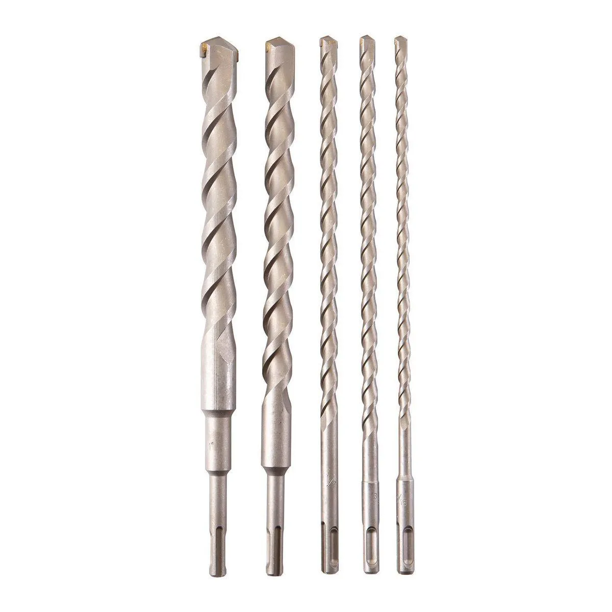 WARRIOR 12 in. SDS Masonry Bit Set, 5 Piece
