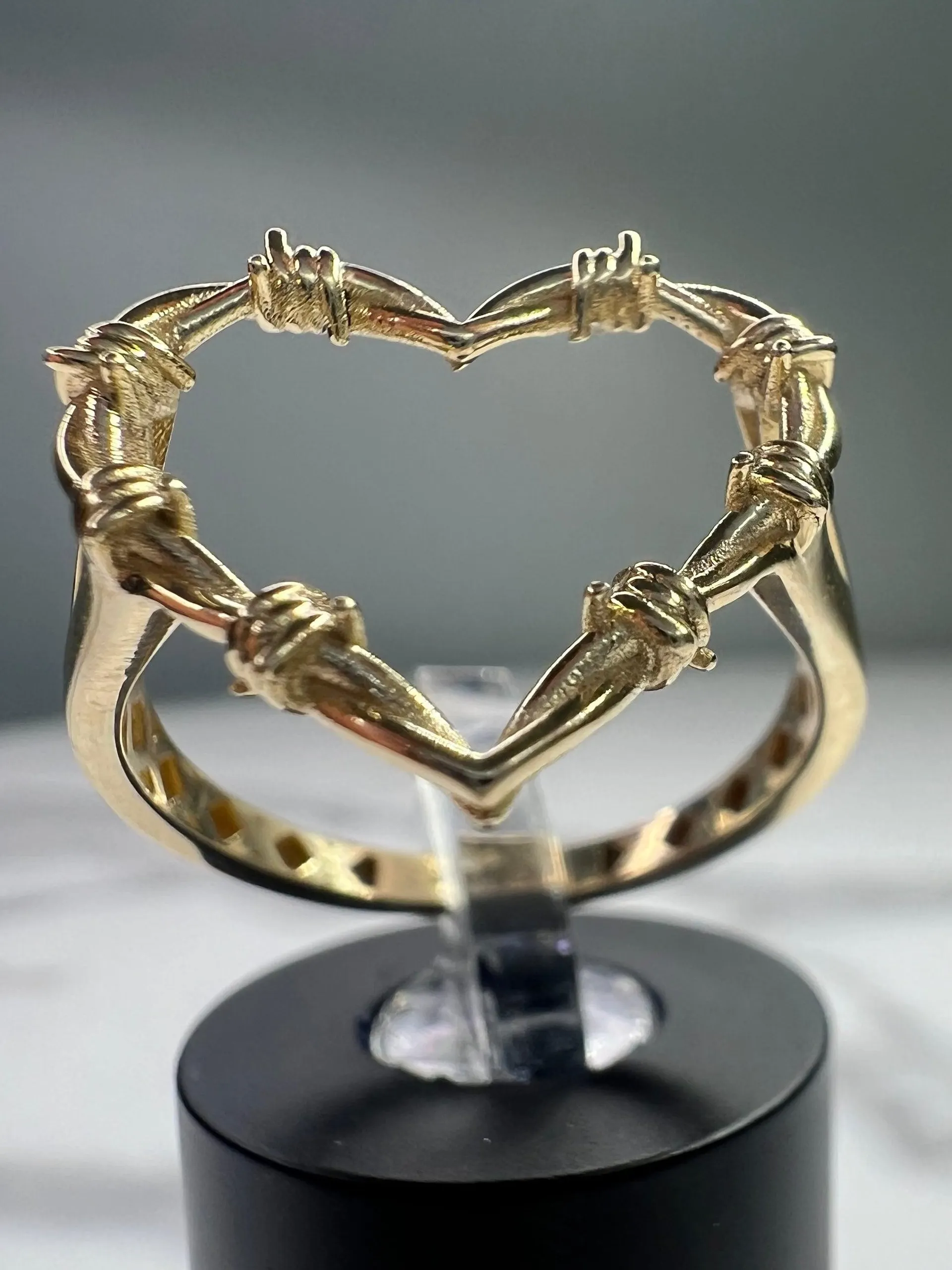 14K Heart Ring