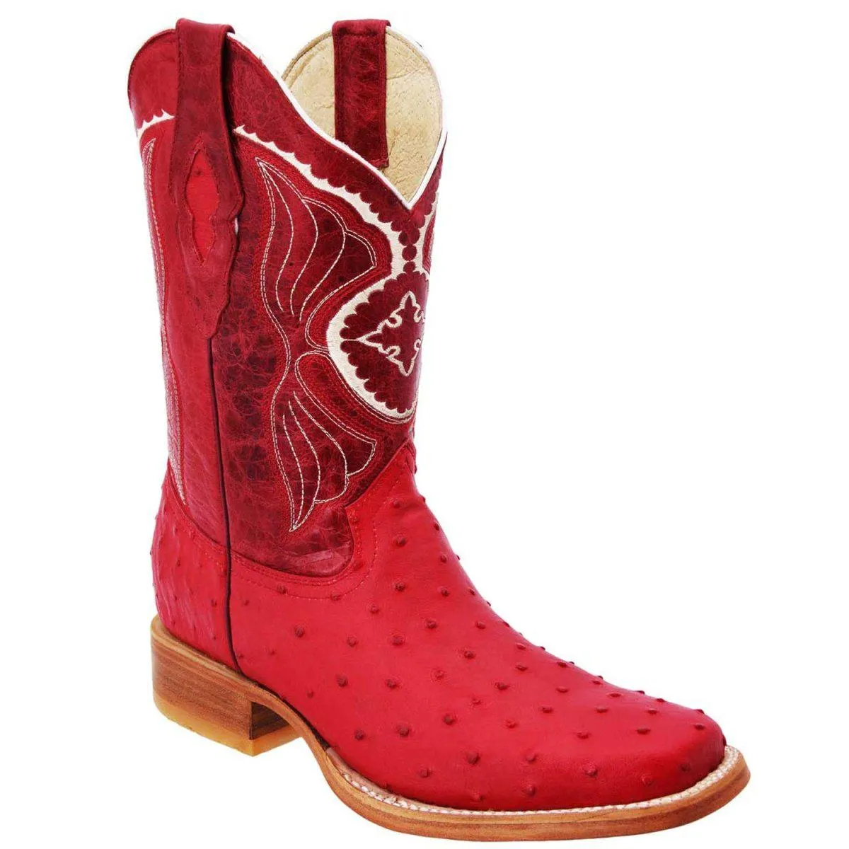 Botas de Avestruz Grabado en Horma Rodeo WD-304