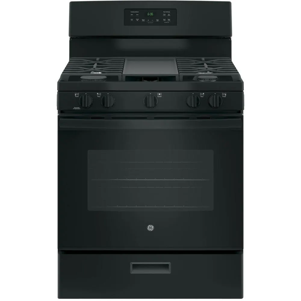 GE Appliances JGBS66DEKBB 30" Freestanding Gas Range - Black