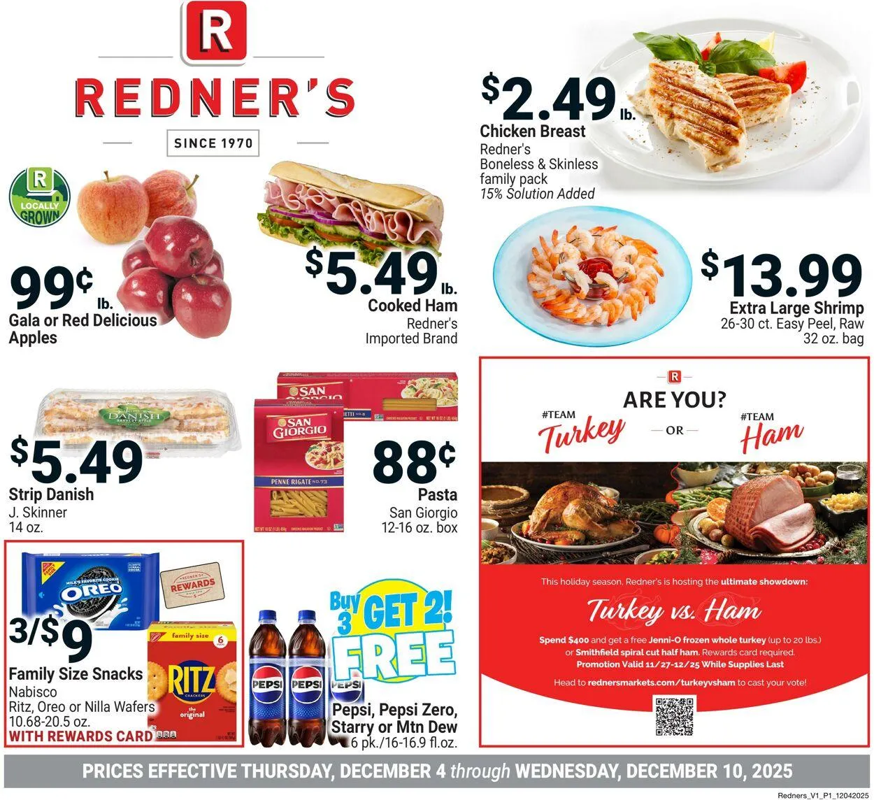 Catálogo de Redner’s Warehouse Market Current weekly ad 4 de diciembre al 10 de diciembre 2025 - Página 1