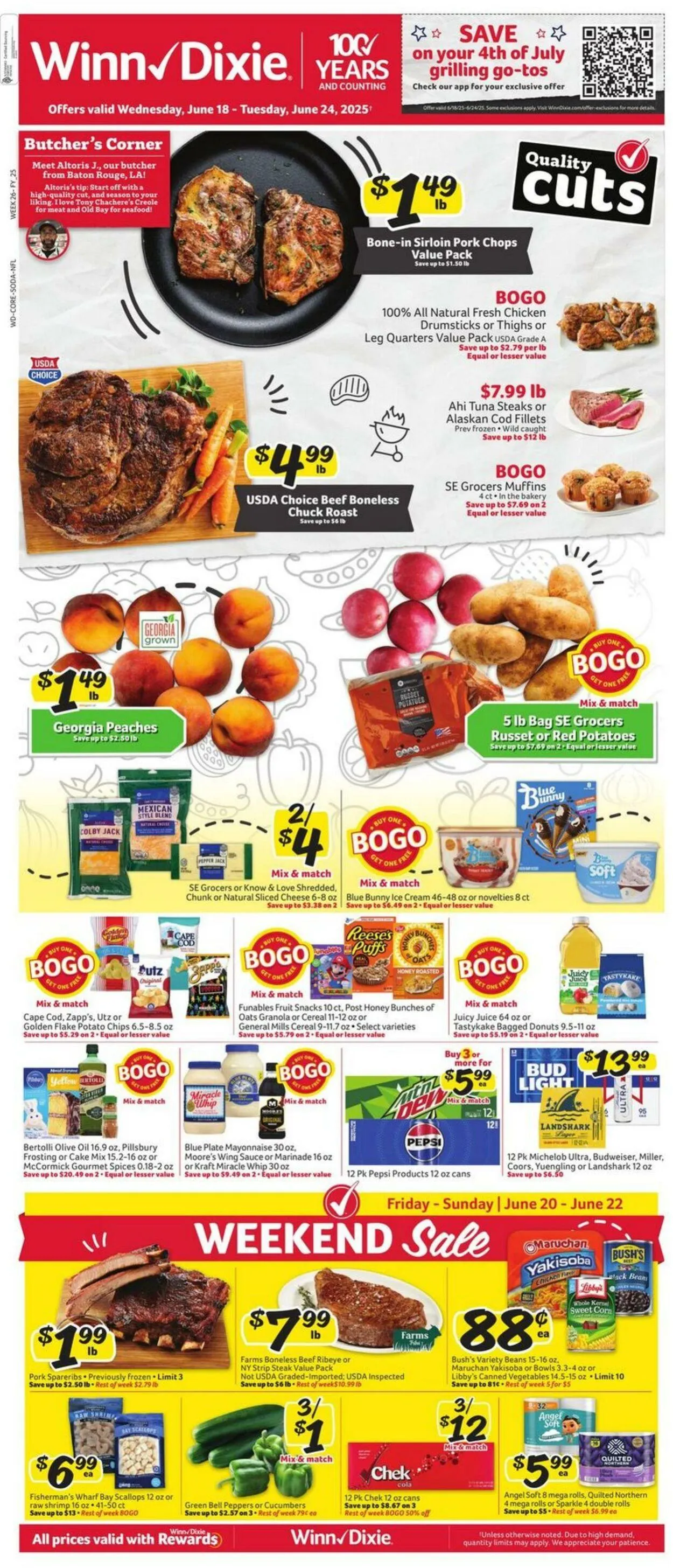 Catálogo de Winn Dixie Current weekly ad 18 de junio al 24 de junio 2025 - Página 1