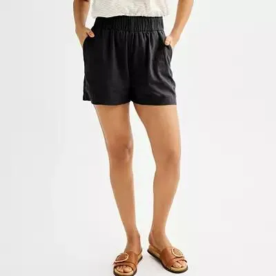 Women's Sonoma Goods For Life® Femme Linen-Blend Shorts