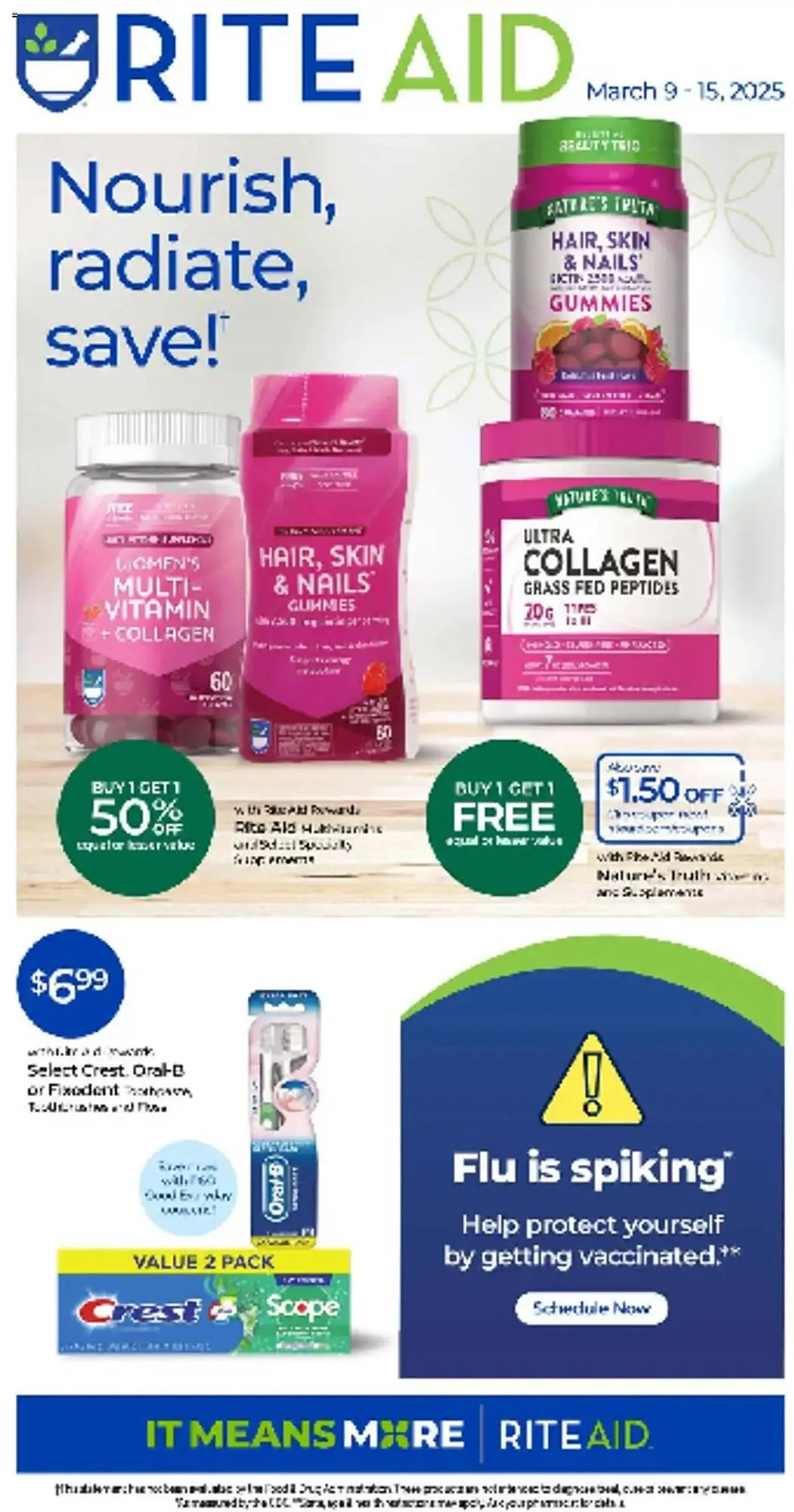 Catálogo de Rite Aid Weekly Ad 9 de marzo al 15 de marzo 2025 - Página 1