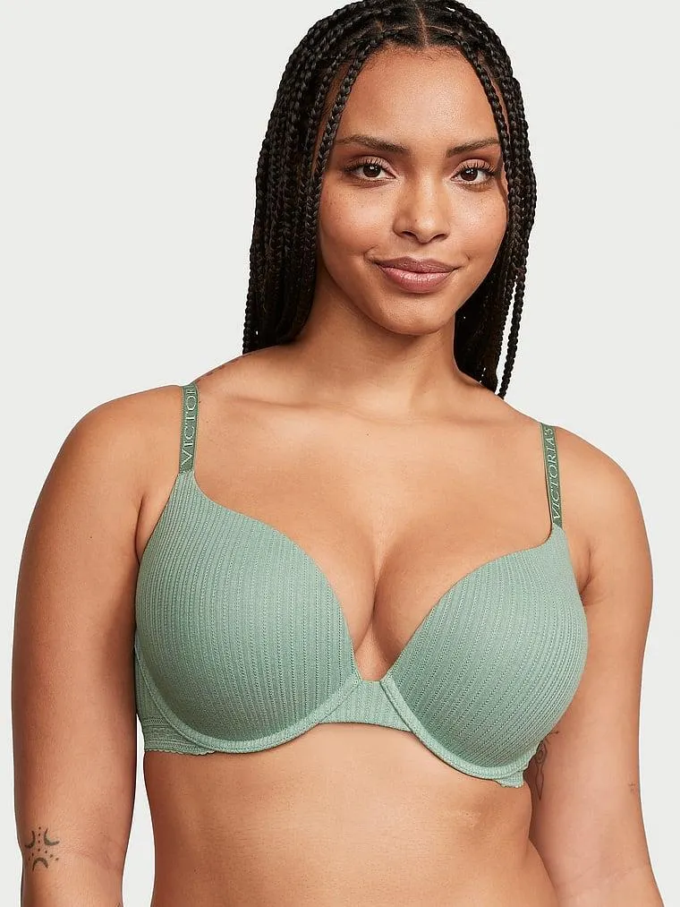 Bombshell Add-2-Cups Push-Up Pointelle Bra