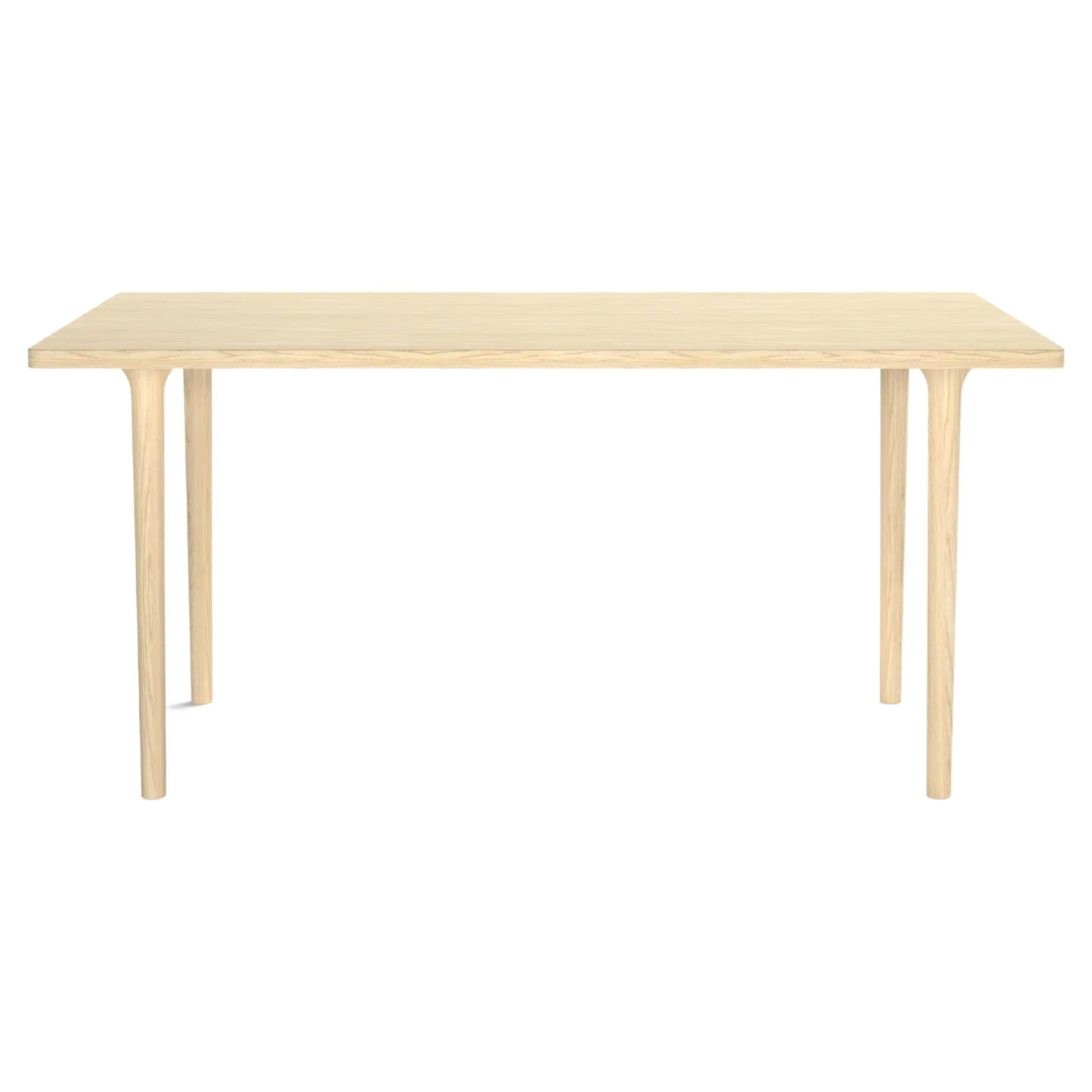 Mesa Moderna Minimalista de Madera de Fresno Rectangular