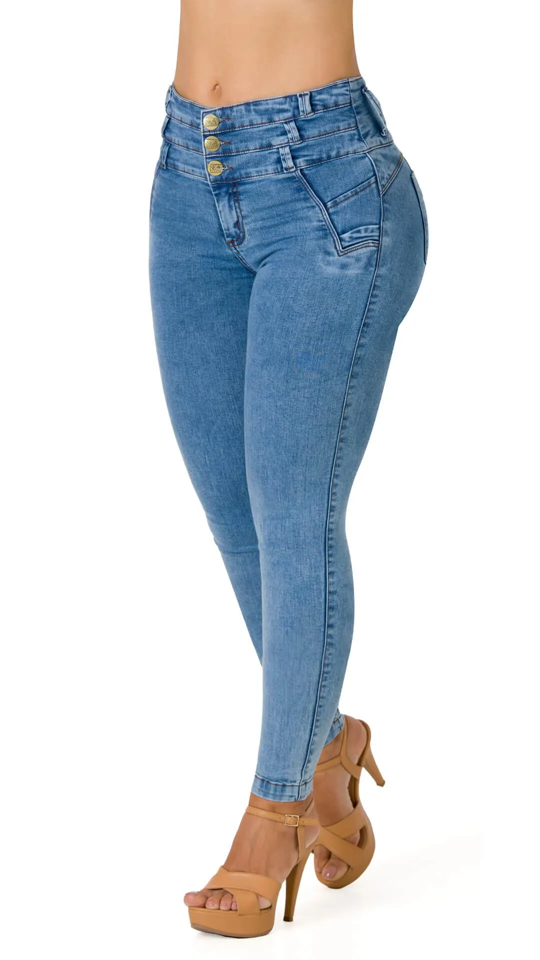 Judye Jeans Levantacola Diseño De Pasadores 52455PAP-B