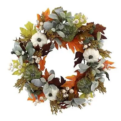 Celebrate Together™ Fall Pumpkin & Eucalyptus Artificial Wreath